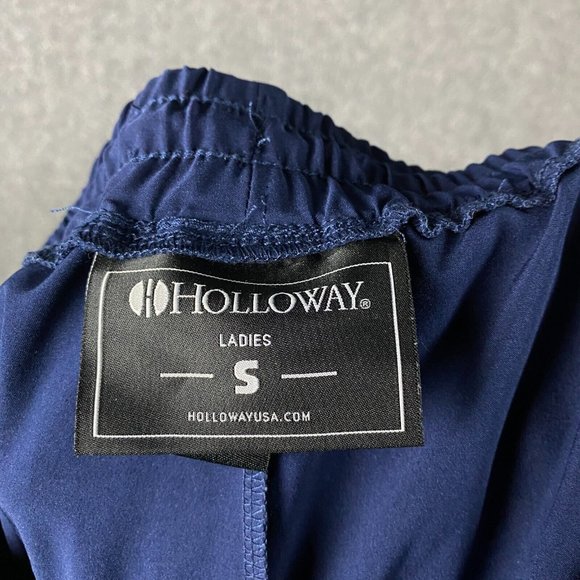 Holloway Joggers Women's Small Drawstring Stretch Navy Blue Polyester Blend S - Picture 7 of 8